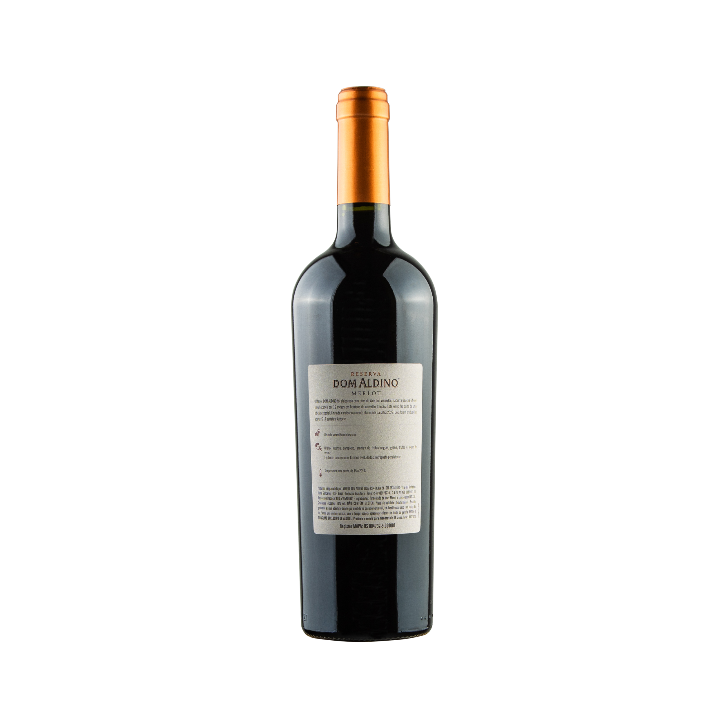 Dom Aldino Reserva Merlot Safra 2022 750ml - Imagem 2