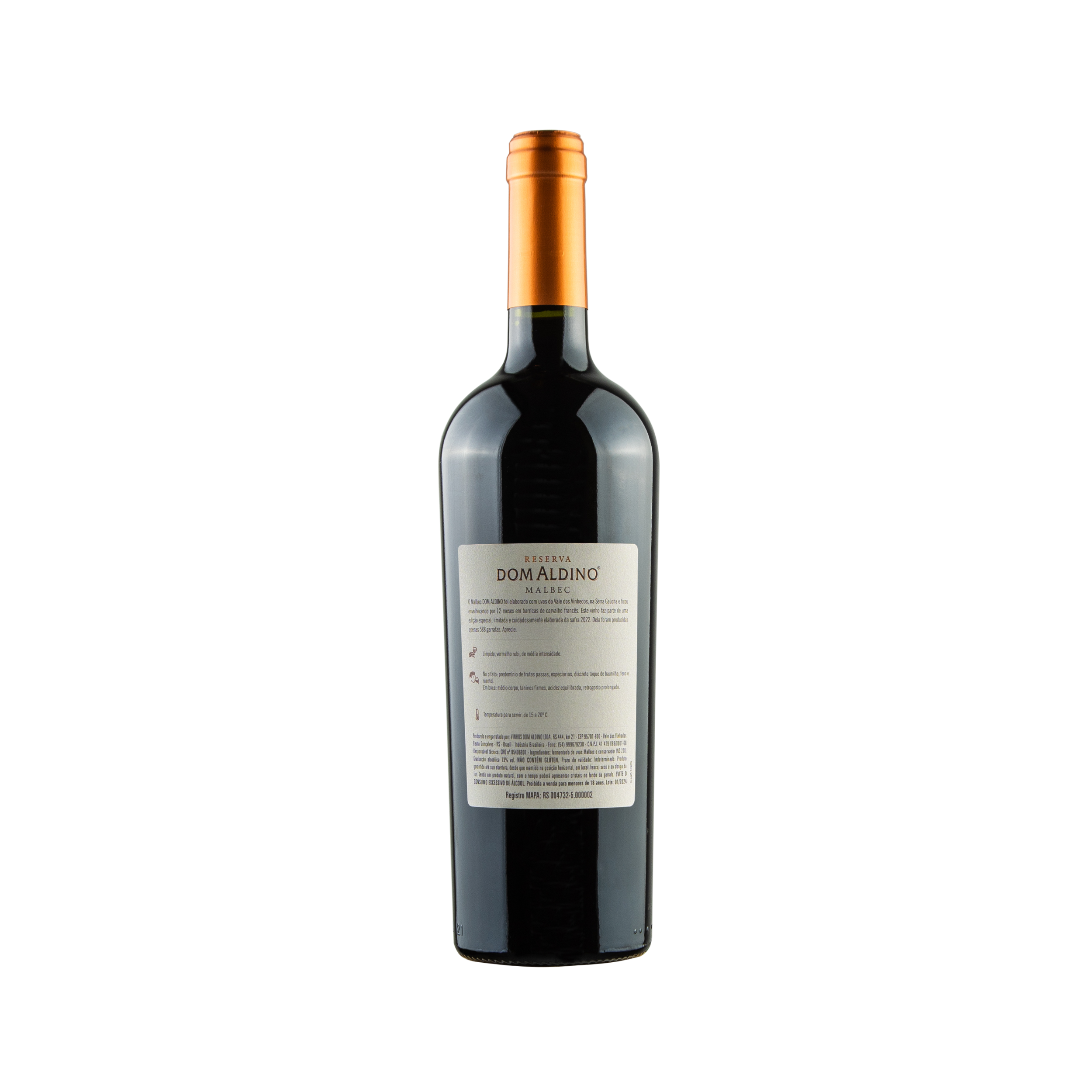 Dom Aldino Reserva Malbec Safra 2022 750ml - Imagem 2
